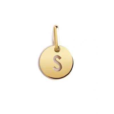 Afbeelding van Singularu MINI Medallion Letter Hanger, Dames, Maat: One Size, Letra s oro
