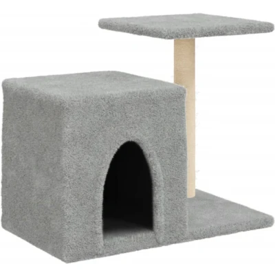 Afbeelding van vidaXL Kattenmeubel met sisal krabpalen 50,5 cm lichtgrijs