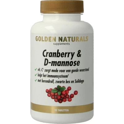 Afbeelding van Golden Naturals Cranberry &amp; D Mannose Tabletten 90TB
