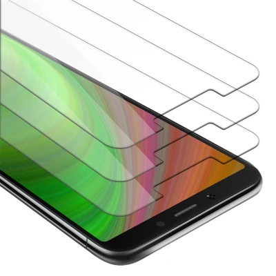 Afbeelding van Cadorabo 3x Screenprotector geschikt voor Xiaomi RedMi 6A Beschermende Pantser Film in KRISTALHELDER Getemperd (Tempered) Display beschermend glas 9H hardheid met 3D Touch