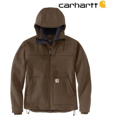 Afbeelding van Werkjas Active Super Dux Sherpa gevoerd Coffee Carhartt maat L (valt als XL)