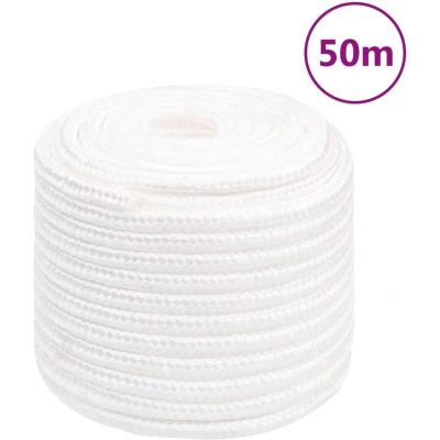 Afbeelding van vidaXL Boottouw 18 mm 50 m polypropyleen volwit