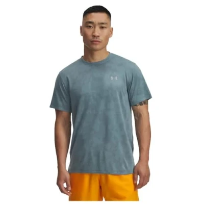 Afbeelding van Under Armour Launch CAMO Sport Tshirt, Heren, Maat: Small, Serpentine (323)
