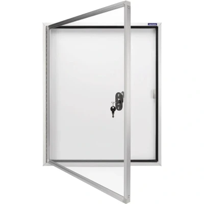 Afbeelding van Buitenvitrine magnetoplan CC, met veiligheidsglas, 4 x A4