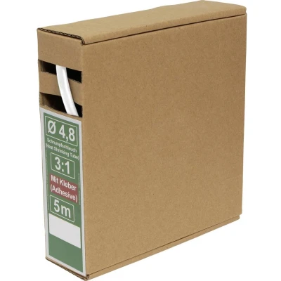 Afbeelding van Quadrios 25CA487 Krimpkous met lijm Wit Krimpverhouding:3:1 5 m