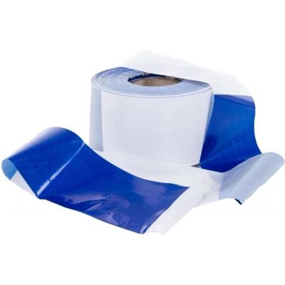 Afbeelding van Kortpack Blauw Wit Afzetlint 75mm X 250mtr (1 Rol)