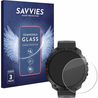 Afbeelding van Savvies Glas Screenprotector voor Polar Grit X2 Pro Gehard Beschermglas 9H (3 Stuks)