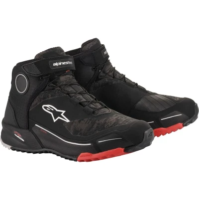 Afbeelding van ALPINESTARS CR X DRYSTAR RIDING BLACK CAMO RED MOTORCYCLE SHOES 9 Maat Laars