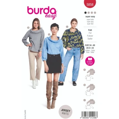 Afbeelding van Burda nr.5858 maat 34 48