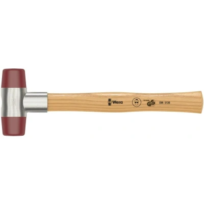 Afbeelding van Wera kunststof hamer met uretan kop 40 x 320 mm