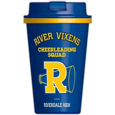 Afbeelding van Riverdale Thermische Reisbeker River Vixens Blauw en Geel 450ml