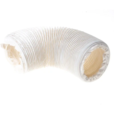 Afbeelding van Plastic flexibele pvc slang 102mm 1,5mtr wit