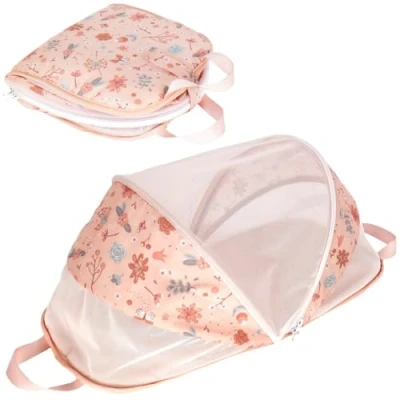 Afbeelding van howa poppen Reisbedje &quot;miniflowers&quot; Opvouwbaar Poppenbed voor tot 45cm 29623