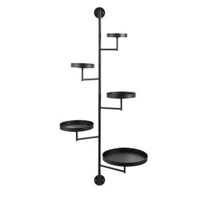 Afbeelding van Perry Wandrek L36 x B30 H120 cm Metaal Zwart