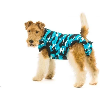 Afbeelding van Suitical Recovery Suit Hond: Maat XS Blauw camouflage