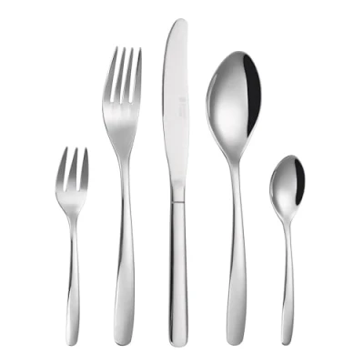 Afbeelding van Russell Hobbs RH02264EU7 Florence 20 Piece Cutlery Dinnerware Set, 18/0 Stainless Steel Tableware For 4 Place Settings, Includes Knife/Fork/Dessert Fork/Dessert Spoon/Teaspoon