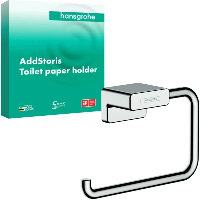 Afbeelding van Hansgrohe AddStoris closetrolhouder zonder klep