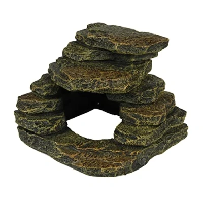 Afbeelding van Terra Della Natuurlijke Decoratie Reptielen Hoeksteen S 15,3x15,4x12cm 1st