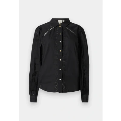 Afbeelding van YAS Kenora LS S NOOS Overhemdblouse, Dames, Maat: Large, Black