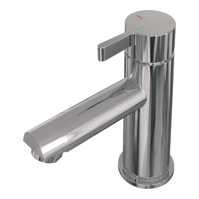 Afbeelding van Brauer Chrome Edition Wastafelmengkraan opbouw laag model E chroom Tijdloze uitstraling