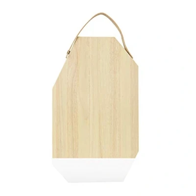 Afbeelding van Snijplank Dippo Rubberhout met Leer Wit TAK Design