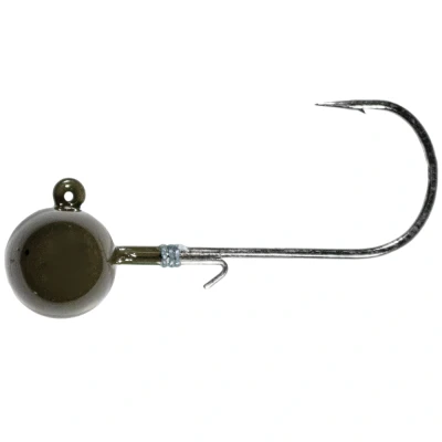 Afbeelding van LMAB Tungsten Round Jig Green Pumpkin Size 4/0 3,5g (3 pcs) Loodkoppen
