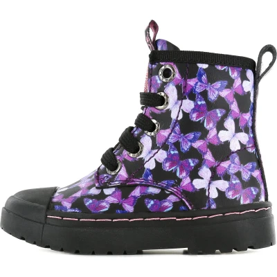 Afbeelding van Shoesme Veterboots voor kinderen, Maat: 22, Paars Leer