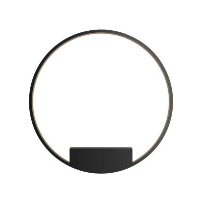 Afbeelding van Maytoni Wandlamp Rim Zwart Ø80