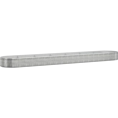 Afbeelding van Plantenbak 544x100x36 cm gepoedercoat staal zilverkleurig