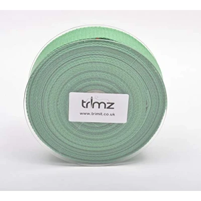 Afbeelding van Trimz Katoenen linnen, schuim, 10 m x 40 mm