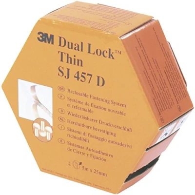 Afbeelding van 3M SJ 457D Dual Lock Klittenband Om vast te plakken Paddenstoel (l x b) 5000 mm 25 Doorschijnend 5 m