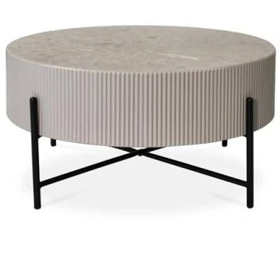 Afbeelding van Salontafel Milo Grijs Ø80cm Giga Meubel
