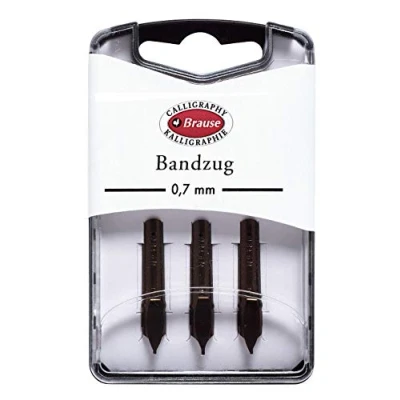 Afbeelding van Brause 318007B metalen veren, 0,7 mm, ideaal voor kalligrafie, 1 doos