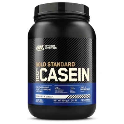 Afbeelding van Optimum Nutrition 100% Casein Gold Standard 908gr Cookies &amp; Cream