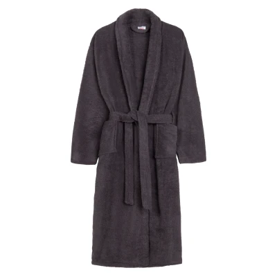 Afbeelding van HIP Badjas no.0302 antraciet M/L Grijs