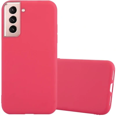 Afbeelding van Cadorabo Hoesje geschikt voor Samsung Galaxy S21 PLUS in CANDY ROOD Beschermhoes gemaakt van flexibel TPU silicone Case Cover