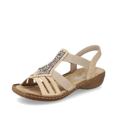 Afbeelding van Rieker Sandalen, Dames, Maat: 40, Tan Kunststof