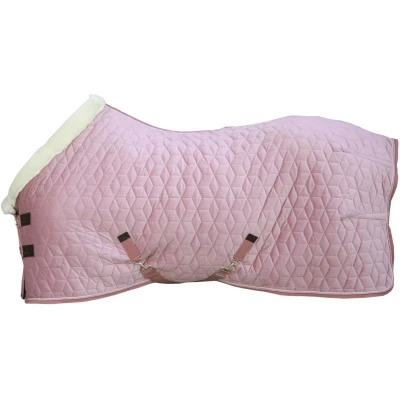Afbeelding van Kentucky Horsewear Show Rug Velvet deken oude roos 110 5&#039;3 160g