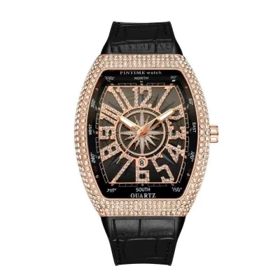 Afbeelding van Pintime watch herenhorloge Diamonds