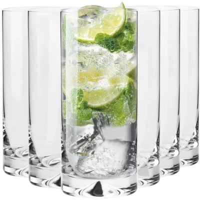 Afbeelding van Krosno Water en sapglazen, set van 6, 300 ml, Mixology collectie, ideaal voor thuis, restaurants feesten, vaatwasmachinebestendig