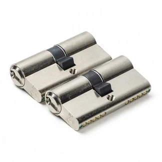 Afbeelding van Cilinder Starx 2 stuks (Dubbel, Gelijksluitend, SKG**, 30/30 mm, Vernikkeld, 6 sleutels)