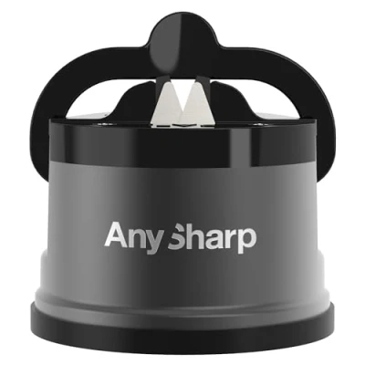 Afbeelding van AnySharp Pro Messenslijper (metaal) met zuignap, bronsgrijs