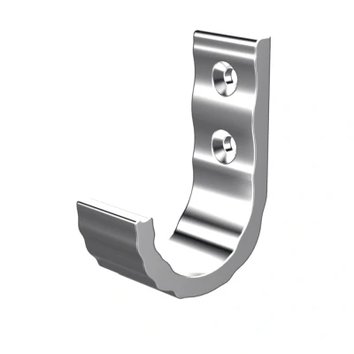 Afbeelding van Kapstokhaak aluminium naturel 70x50 mm