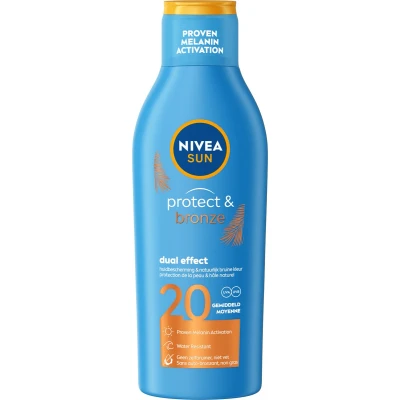 Afbeelding van NIVEA SUN Protect &amp; Bronze SPF20 Zonnemelk 200ml