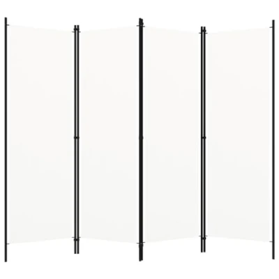 Afbeelding van vidaXL Scheidingswand, 4 panelen, crèmewit, 200 x 180 cm