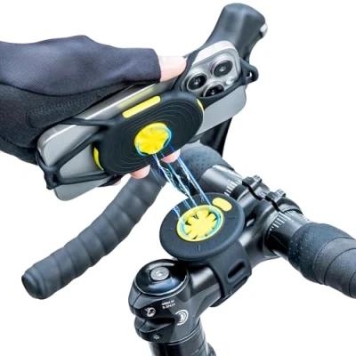 Afbeelding van Bone Bike Tie Connect Magnetische houder voor iPhone 15 Pro Max/Plus, 14 Max, Samsung S24 Ultra, S23, 4,7 inch, 2 stuks