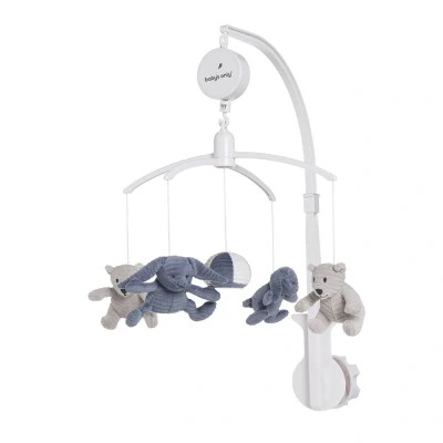 Afbeelding van Baby&#039;s Only Muziekmobiel Toys Sense Vintage Blue/Kiezelgrijs/Wit