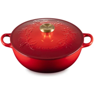 Afbeelding van Le Creuset Marmite Braadpan Holly Kersenrood 26 cm