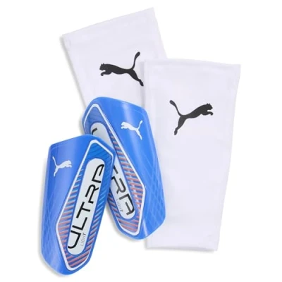 Afbeelding van ULTRA Light Football Sleeve scheenbeschermers, Blauw/Rood/Wit, Maat XL PUMA
