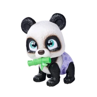 Image de Smoby Pamper Petz Panda A Adopter 4 Accessoires Articulé Bois Et Fais Pipi Certificat D&#039;Adoption Des 3 Ans